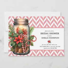 Convite Floral de Natal | Chá de Noiva de Natal