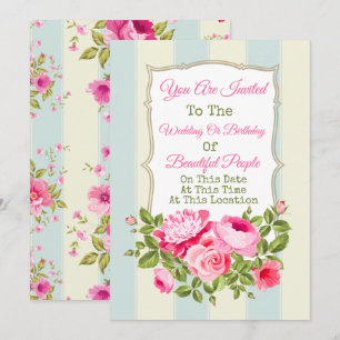 Convite Floral de Qualquer Evento