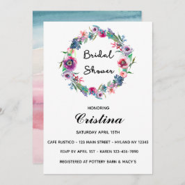 Convite Floral de Vias Multicores