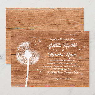 Convite floral & do carvalho do casamento