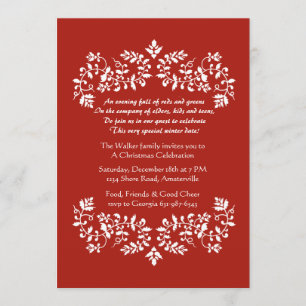 Convite floral do rolo do vintage