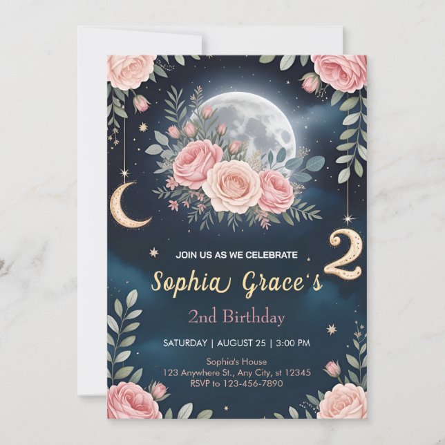 Convite Floral Dreams for Two (Frente)