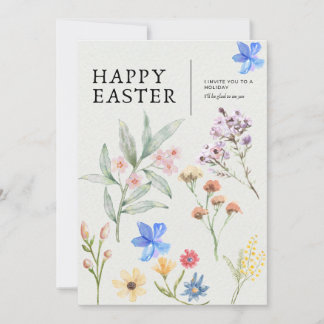 Convite Floral Easter Party Invitation