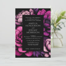 Floral em negrito roxo com código QR