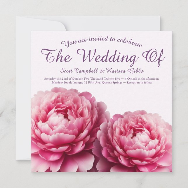Convite Floral Embrace Wedding Invitation (Frente)