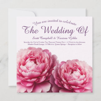 Convite Floral Embrace Wedding Invitation