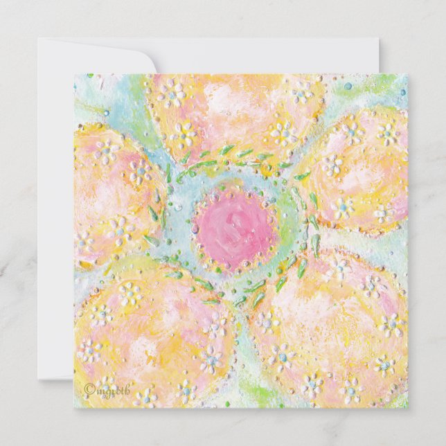 Convite Floral Eos Pastel (Frente)