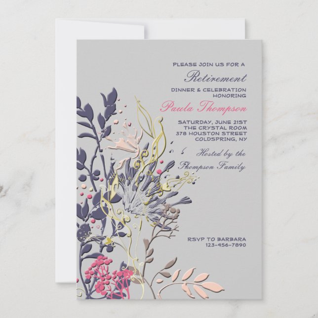 Convite Floral Espetacular (Frente)
