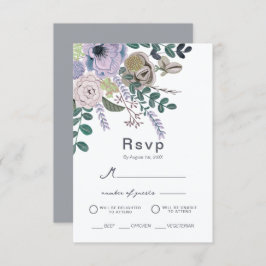 Convite Floral Eucalyptus Lavanda Boho Wedding