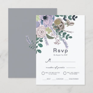 Convite Floral Eucalyptus Lavanda Boho Wedding