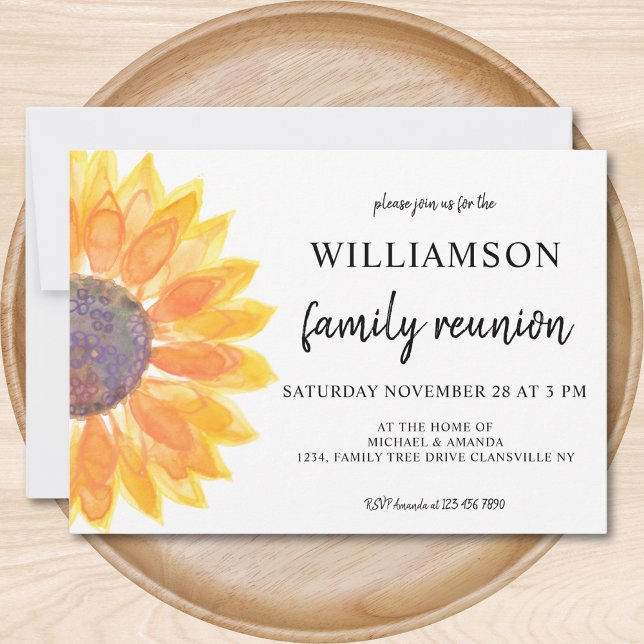 Convite  Floral Family Reunion  Invitation (Criador carregado)