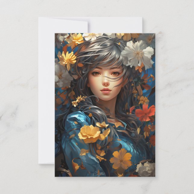 Convite Floral Girl (Frente)