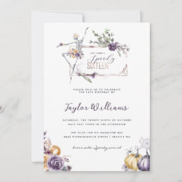 Convite Floral Gótico | Dezesseis Assustadores