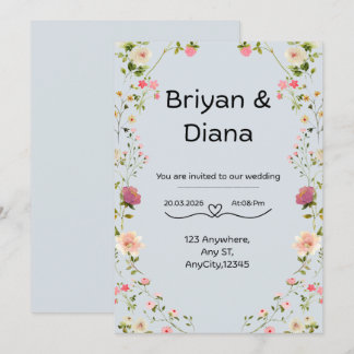 Convite Floral Invitation 