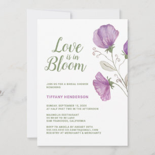 Convite Floral Love está no Bloom Chá de panela