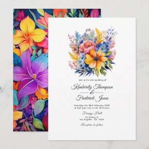 Convite Floral Mexicana Festa Floral Casamento