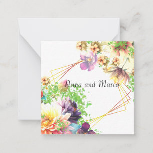 Convite Floral no casamento