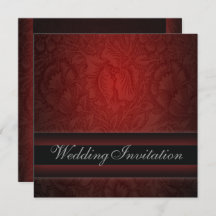 Convite floral para Casamento de Burgundy, legante