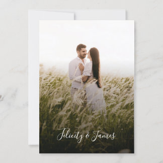 Convite Floral para Casamento Verde