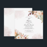Convite Floral Pastel 60º Aniversário do Partido Surpresa<br><div class="desc">Surpreenda o 60º Convite de Script Floral da Pastel para Festa de aniversário, que você pode personalizar facilmente com seu nome e detalhes específicos da parte. Redefina completamente o propósito de outros eventos e celebrações especiais se você clicar no botão "Personalizar isso" aninhado no botão "Personalizar". Possui folhagem pastel e...</div>