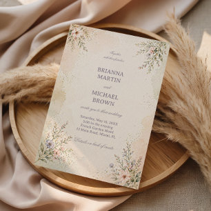 Convite Floral Pastel Suave