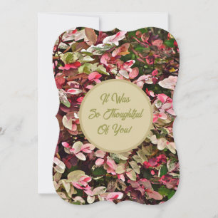 CONVITE FLORAL/PINCO E CORES VERDES OBRIGADO