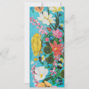 Convite floral pintado