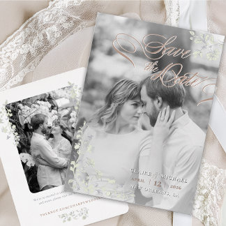 Convite Floral Primavera Chinoiserie Salvar Data