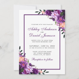 Convite Floral Purple Ultra Violet P