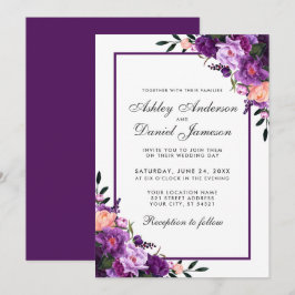 Convite Floral Purple Ultra Violet PB