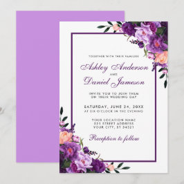 Convite Floral Purple Ultra Violet V