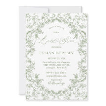 Floral Romance Chinoiserie Sage Chá de panela