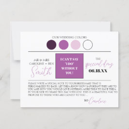 Convite Floral Roxo Você Será Minha Carta De Bridesmaid