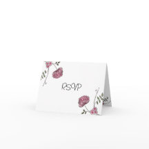 Floral RSVP cards