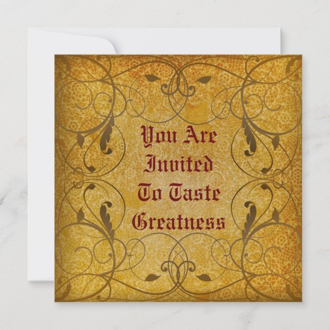 Convite Floral Russo (Frente)