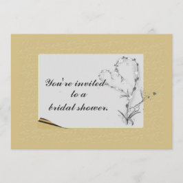 Convite Floral Simples e Elegante