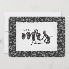 Convite Floral Sra. Chá de panela Conite