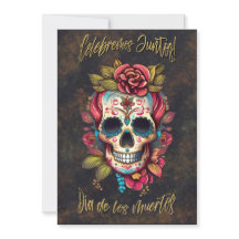 Floral Sugar Skull Día de los Muertos Espanha