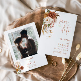 Convite Floral Sunset Wedding Salvar Data