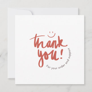 Convite Floral Thank You Business Card – Small Business 