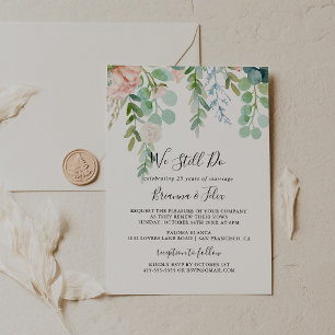 Convite Floral Tropical Nós Ainda Fazemos Renovação De 