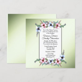 Convite Floral Verde