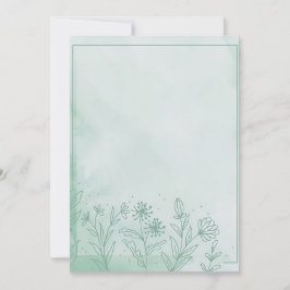 Convite Floral Verde Claro 