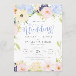 Convite Floral Vintage Spring Wedding