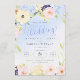 Convite Floral Vintage Spring Wedding
