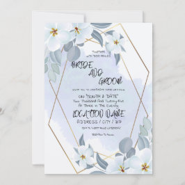 Convite Floral Watercolor Wedding