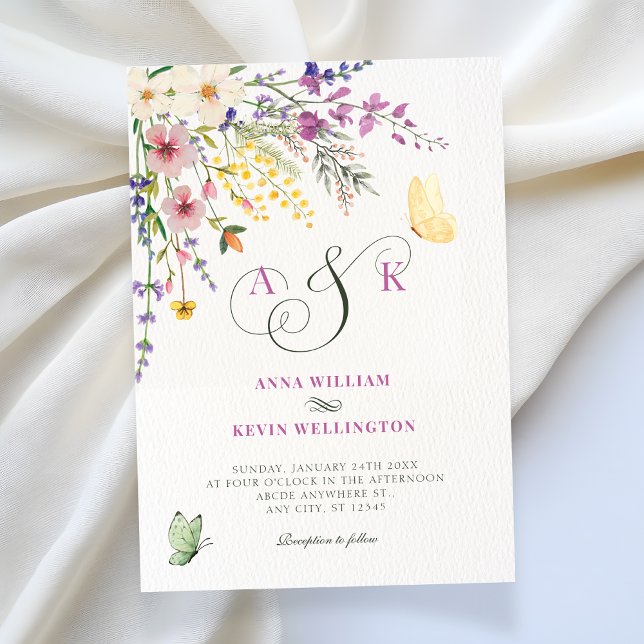 Convite Floral wedding (Criador carregado)