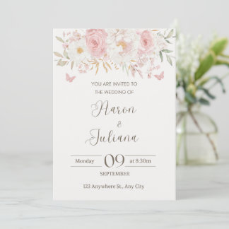 Convite Floral wedding invitation