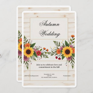 Convite Floral Wedding Invitation – Elegant & Simple