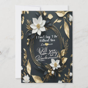 Convite Floral Wreath Você Será O Meu Casamento De Bridesm